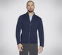 The Hoodless Hoodie Ottoman Jacket, NAVY, large image number 0
