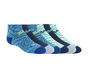 6 Pack Space Dye Low Cut Socks, BLUE, large image number 0