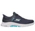 Skechers Slip-ins: GO WALK 7 - Valin, NOIR / AQUA, swatch