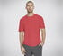 GO DRI All Day Tee, GUNMETAL / RED, swatch