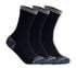 3 Pack Half Terry Work Crew Socks, BLACK / GRAY, swatch