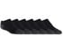 6 Pack Low Cut Walking Socks, BLACK, swatch