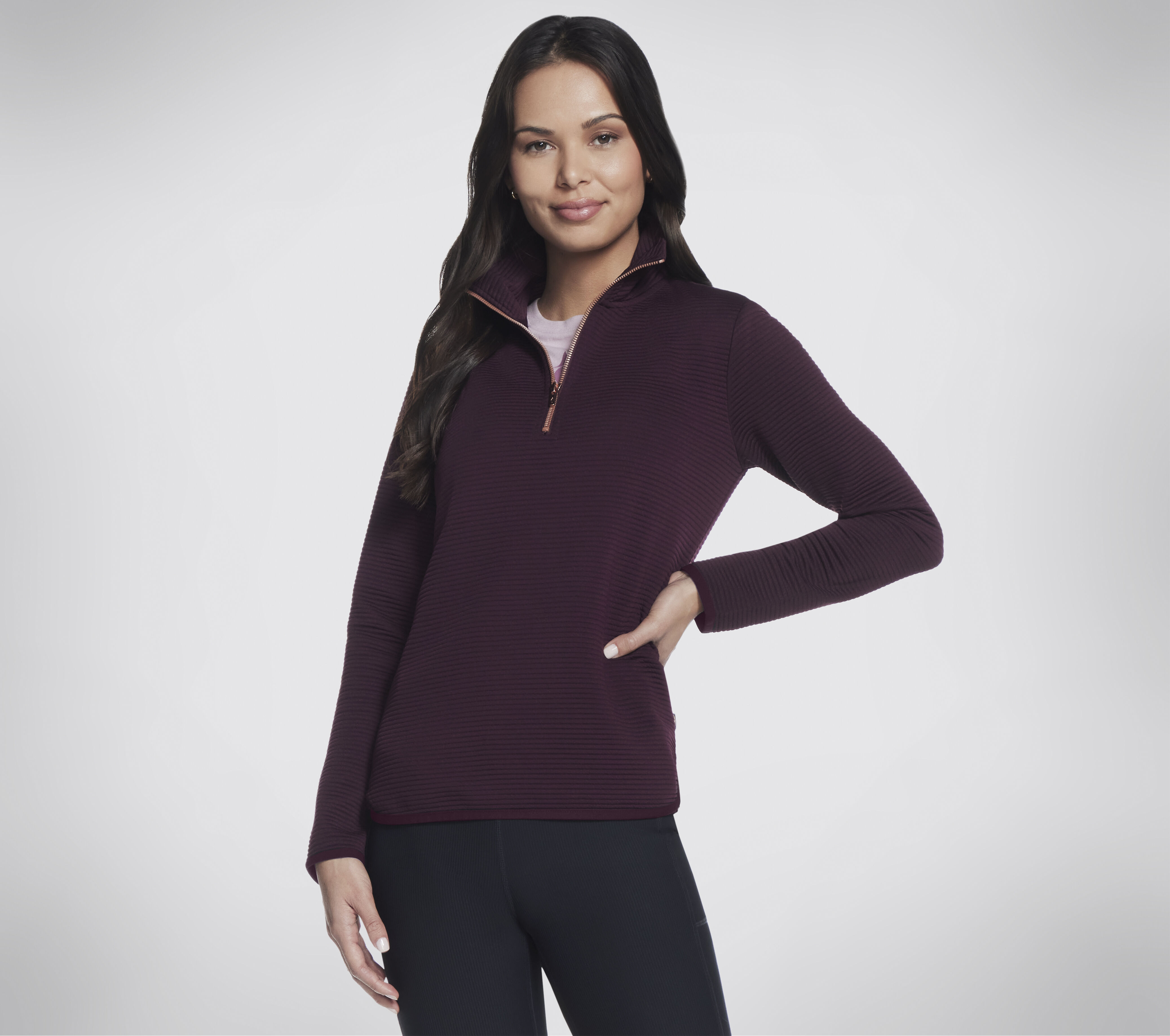 Shop the Soft-Knit Ottoman 1/4 Zip | SKECHERS CA