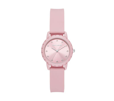 Skechers Scalloped Bezel Pink Watch