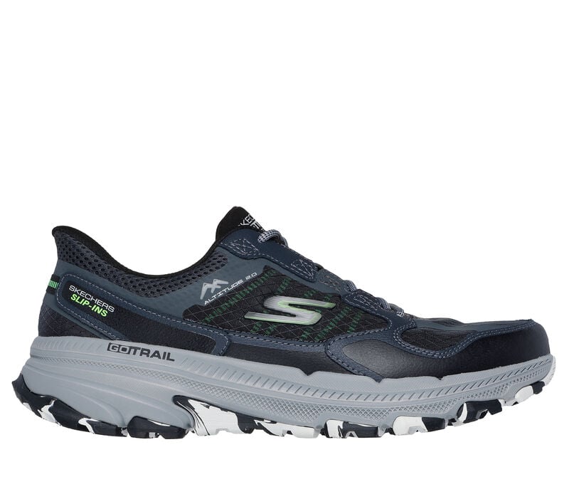 Skechers Slip-ins: GO RUN Trail Altitude 2.0 - Rocky Hill, BLACK / GRAY, largeimage number 0