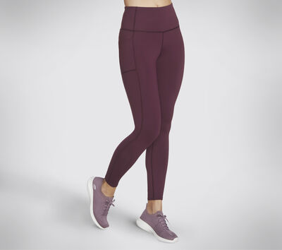 Skechers, Pants & Jumpsuits, Skechers Womens Leggings Sz L Goflex Gowalk  High Waist Purple A39629