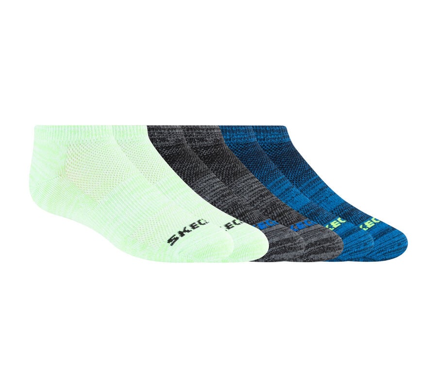 6 Pack Low Cut Non Terry Socks, VERT, largeimage number 0