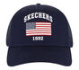 Skechers Accessories USA Flag Trucker Hat, BLEU MARINE, large image number 2