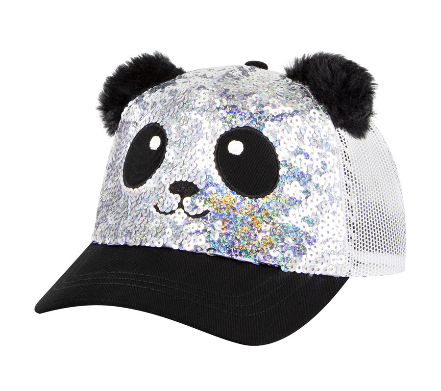 Skechers Sequin Panda Hat, ARGENT / NOIR, largeimage number 0