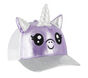 Unicorn Sparkle Trucker Hat, LIGHT GRAY / PURPLE, large image number 3