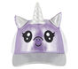 Unicorn Sparkle Trucker Hat, LIGHT GRAY / PURPLE, large image number 2