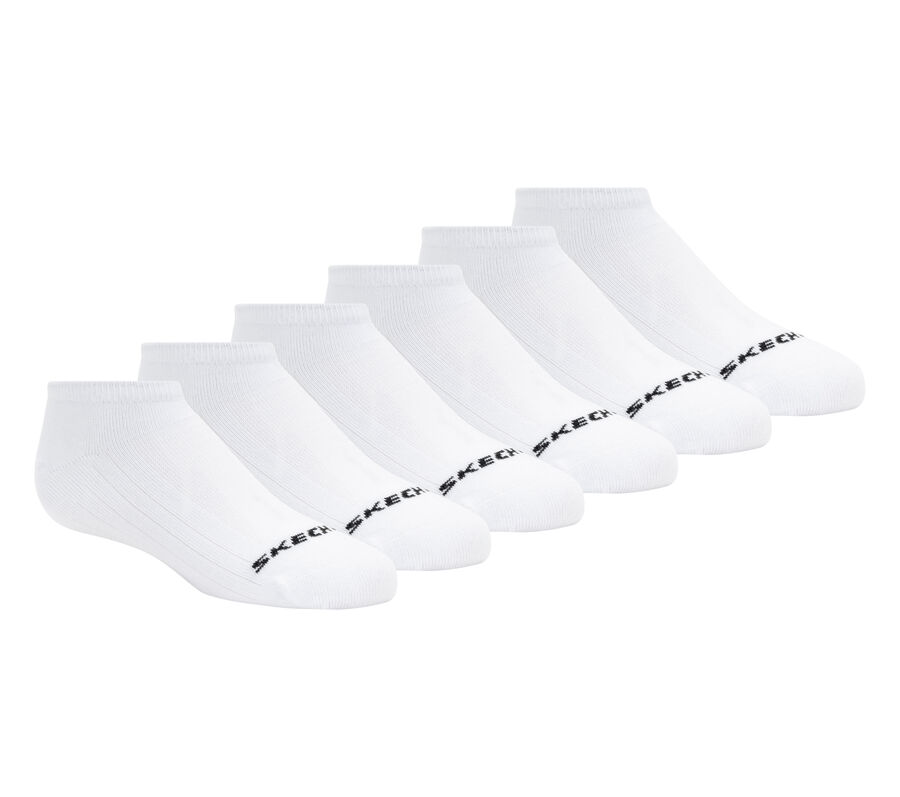 6 Pack Non Terry No Show Socks, BLANC, largeimage number 0