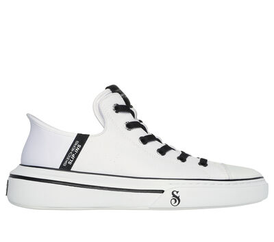 Skechers Men's Memory Foam Sneaker, 13, Black - White