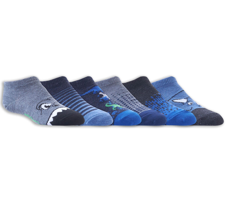 6 Pack Low Cut Dinosaur Socks, ASSORTI, largeimage number 0
