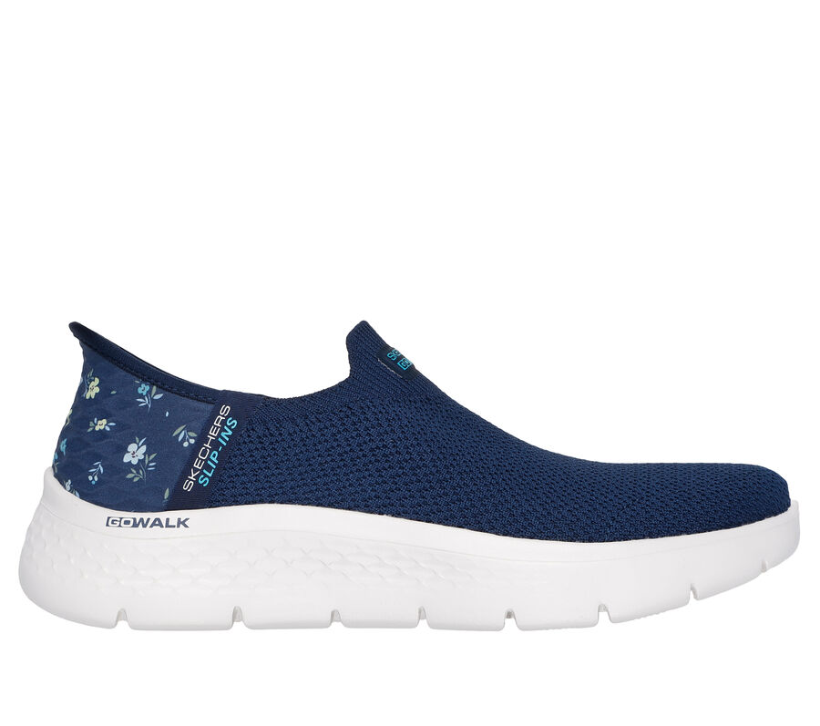 Skechers Slip-ins: GO WALK Flex - Sunset Rose, BLEU MARINE / TURQUOISE, largeimage number 0