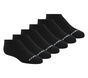 6 Pack Non Terry No Show Socks, NOIR, large image number 0