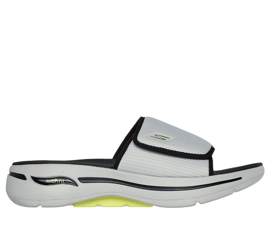 GO WALK Arch Fit Sandal - Manta Ray Bay, GRIS / JAUNE, largeimage number 0