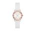 Scalloped Bezel White Watch, BLANC, swatch