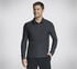 GO DRI All Day 1/4 Zip, BLACK / CHARCOAL, swatch