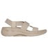 GO WALK Arch Fit Sandal - Pleasant, NATURAL / GOLD, swatch