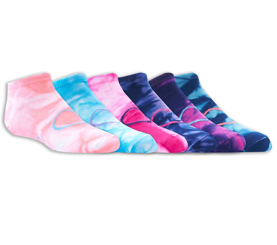 6 Pack Low Cut Tie-Dye Socks, ASSORTI, largeimage number 0