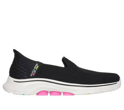 Skechers Womens GoFlex Walk Shoes Sneakers Size 7.5 Gray Pink 14011 Athletic