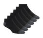 6 Pack Walking Low Cut Socks, NOIR, large image number 0