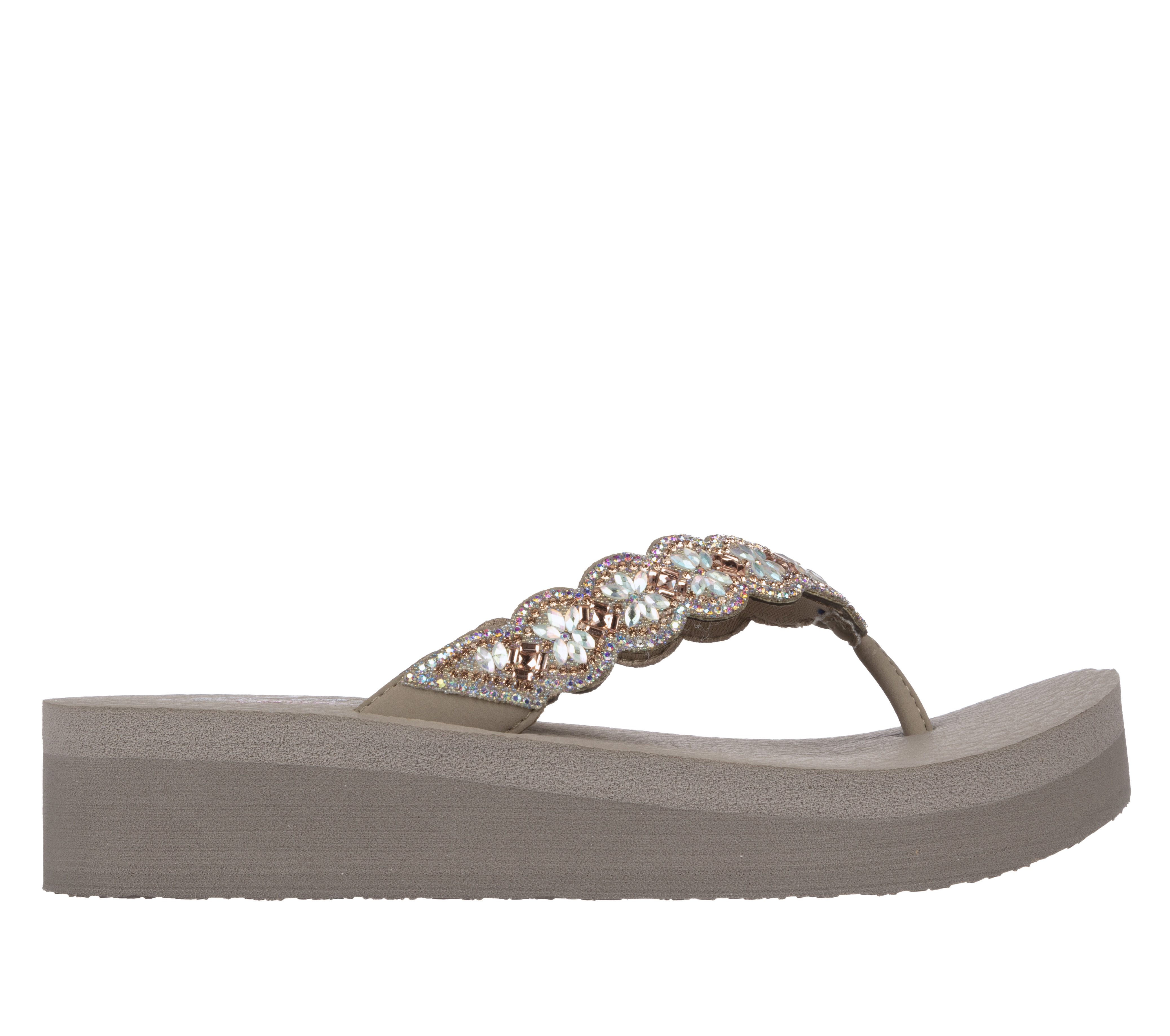 Skechers cali vinyasa discount wedge flip flop