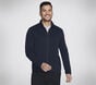 The Hoodless Hoodie Ottoman Jacket, BLEU / ROUGE, large image number 2