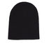 Merino Wool Beanie Hat, NOIR, swatch