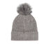 Brushed Acrylic Beanie, GRAY, swatch