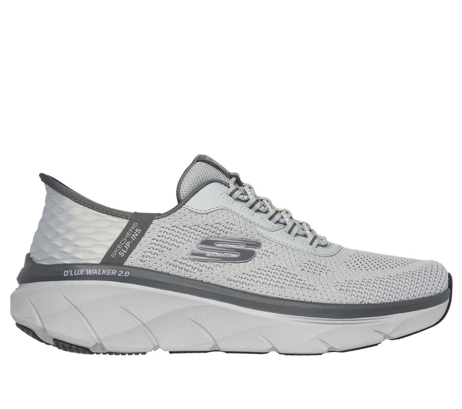 Skechers Slip-ins RF: D'Lux Walker 2.0 - Rezinate, GRAY / CHARCOAL, largeimage number 0