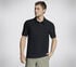 GO DRI All Day Solid Polo, BLACK, swatch