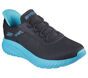 Skechers Slip-ins: BOBS Sport Squad Chaos, NOIR / TURQUOISE, large image number 4