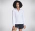 Soft-Knit Ottoman 1/4 Zip, WHITE, swatch