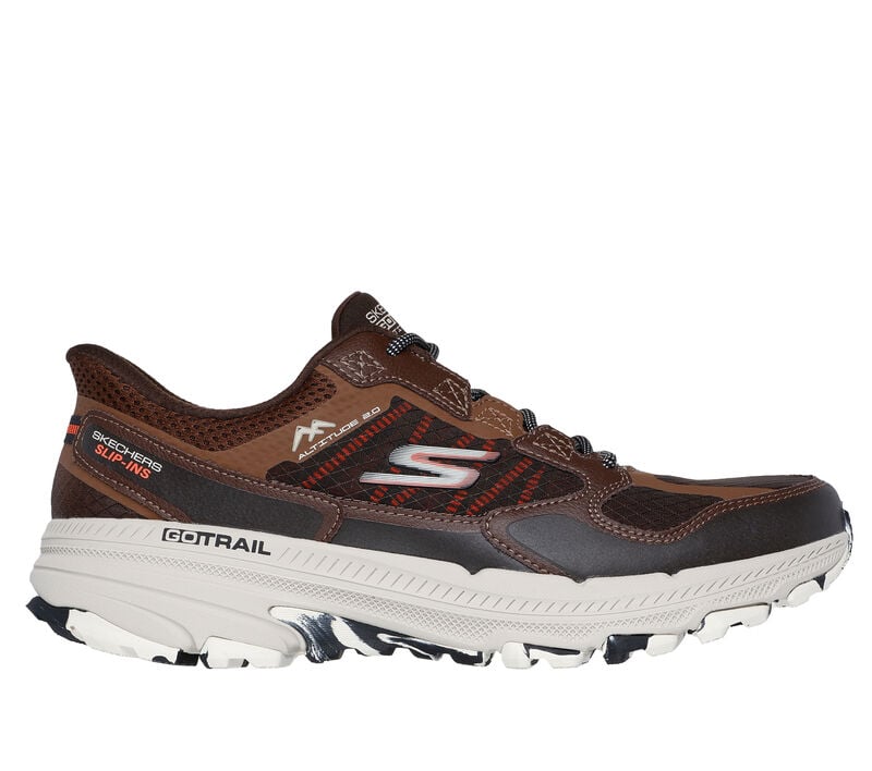 Skechers Slip-ins: GO RUN Trail Altitude 2.0 - Rocky Hill, BROWN / ORANGE, largeimage number 0