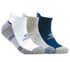 3 Pack Half Terry Low Cut Socks, BLANC, swatch