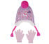 Unicorn Embroidery Hat and Glove Set, ROSE, swatch