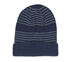 Marled Stripe Beanie, NAVY, swatch