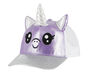 Unicorn Sparkle Trucker Hat, LIGHT GRAY / PURPLE, large image number 0