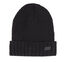 Mixed Rib Knit Beanie, BLACK, swatch