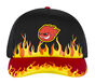 Flamin S Trucker Hat, BLACK, large image number 2