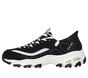 Skechers Slip-ins: D'Lites - New Classic, NOIR / BLANC, large image number 4