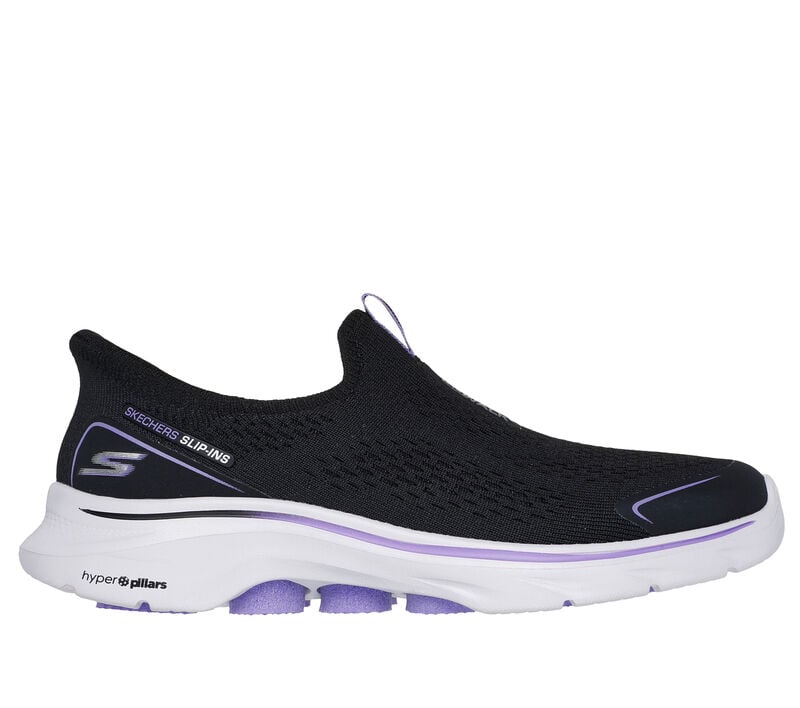 Skechers Slip-ins: GO WALK 7 - Sarai, BLACK / LAVENDER, largeimage number 0