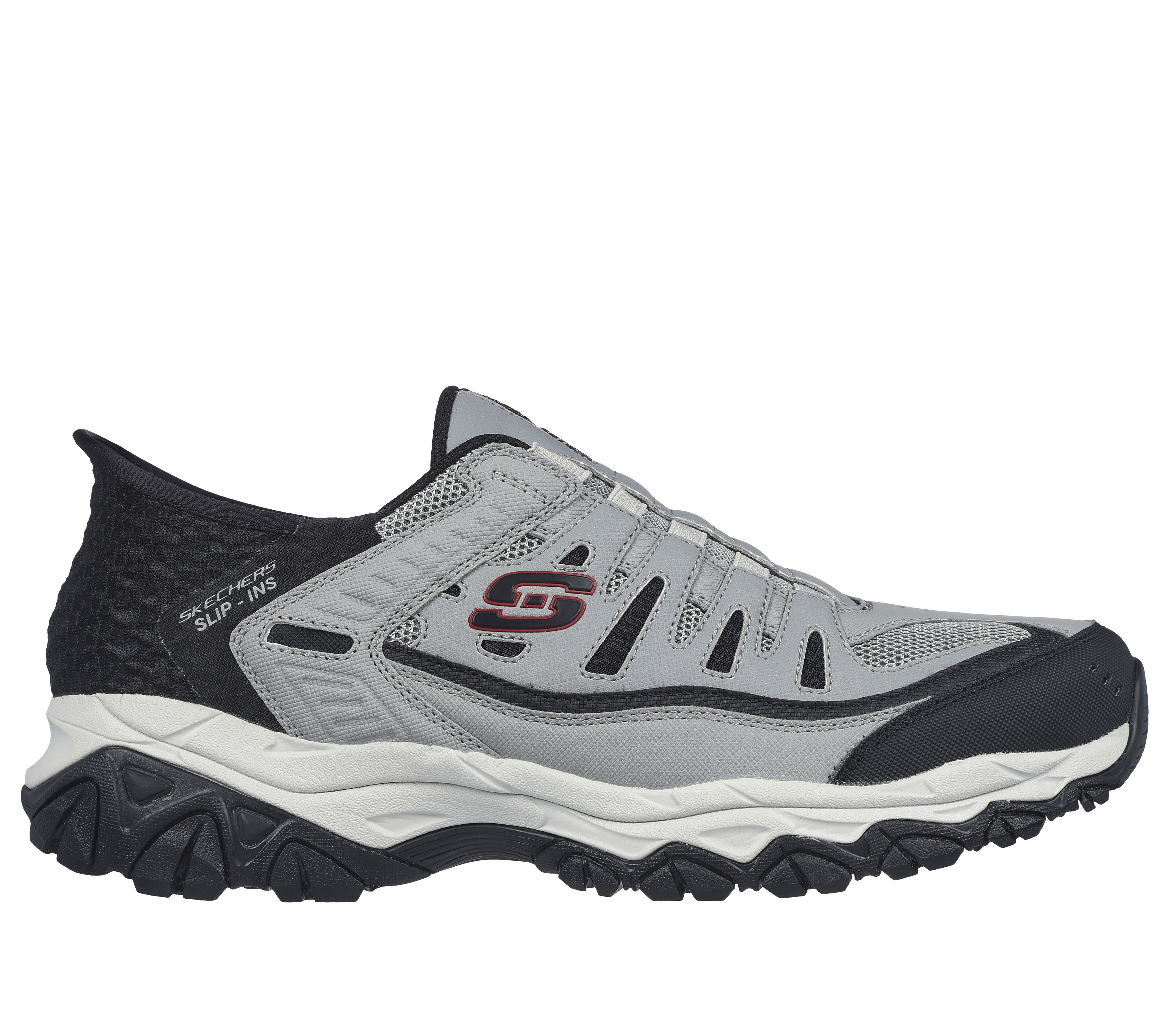 Skechers Sport Men´s Afterburn M. Fit Wonted Loafer，gray/black，7