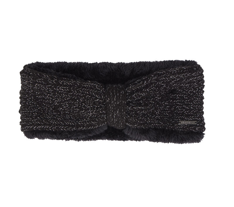 Metallic Yarn Winter Headwrap, NOIR, largeimage number 0