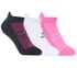 3 Pack Half Terry Low Cut Athletic Socks, NOIR / ROSE, swatch