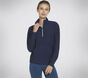 GO LUXE Rib 1/4 Zip, NAVY, large image number 0