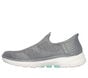 Skechers Slip-ins: GO WALK 6 - Fabulous View, GRAY, large image number 5