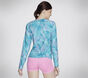 GO DRI Pacific Palms Long Sleeve Crew, BLEU / ROSE FLUO, large image number 1